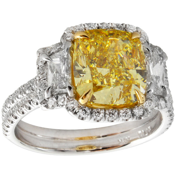 LF01139PULRYD PT Yellow Diamond Ring