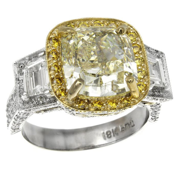 MB0010PUU6.62YD001 PT Yellow Diamond Ring