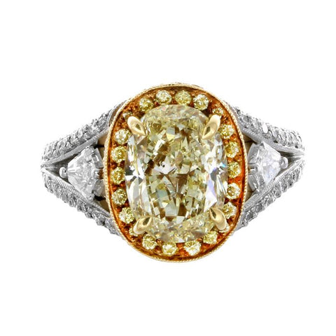 MB0027PUU3.58YD001 PT Yellow Diamond Ring